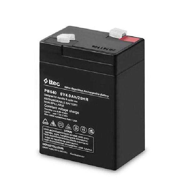 TTEC 6V 4AH BAKIMSIZ KURU AKÜ ( 70 X 48 X 101 MM ) (ISILDAK AKÜSÜ)