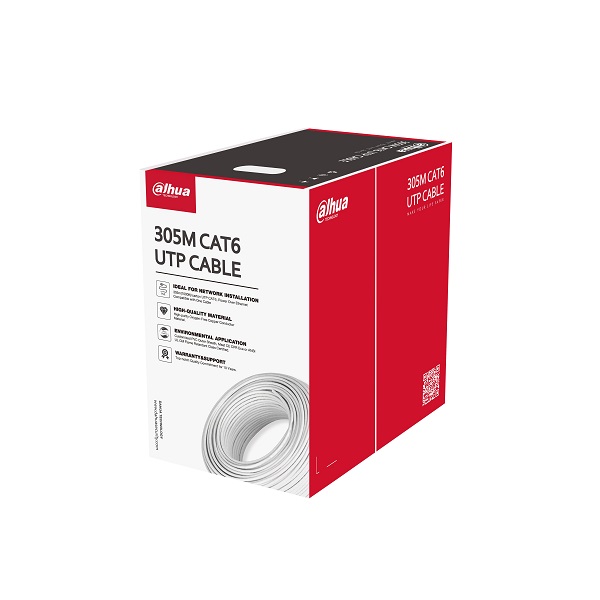 DAHUA PFM920I-6UN-C 305MT CAT-6 NETWORK KABLOSU (IÇ MEKAN) BAKIR BEYAZ