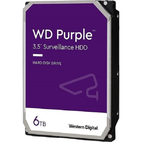 WESTERN DIGITAL WD PURPLE 6TB 7/24 GÜVENLIK HARDDISKI ITH.