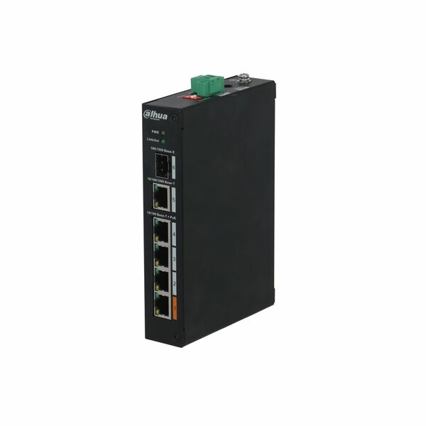 DAHUA PFS3106-4ET-60 6 PORT 4X FE POE+ +1X GB UPLINK + 1X GB SFP YÖNETILEMEZ ENDÜSTRIYEL SWITCH