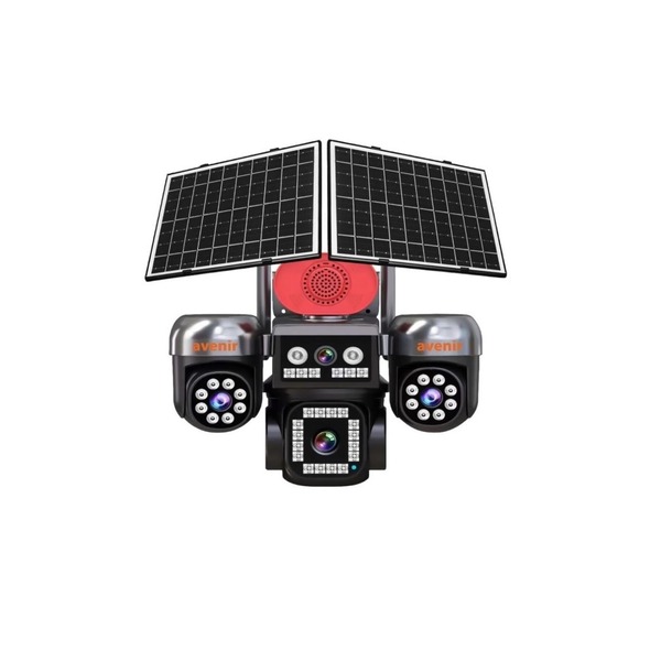 AVENIR AV-S446 DÖRT LENSLI 12MP SOLAR PTZ DOME 4G KAMERA