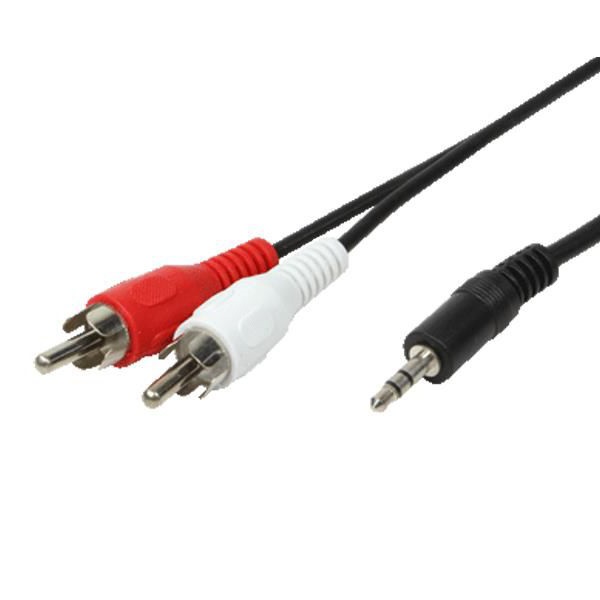 3RCA 3,5 MM STEREO KABLO 1,5 MT FLAT