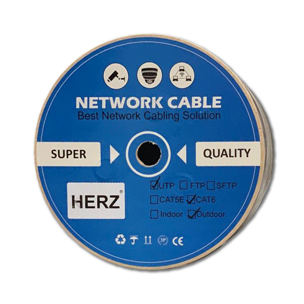 CAT6 INTERNET KABLOSU UTP OUTDOOR (DISMEKAN) - 305 MT HERZ