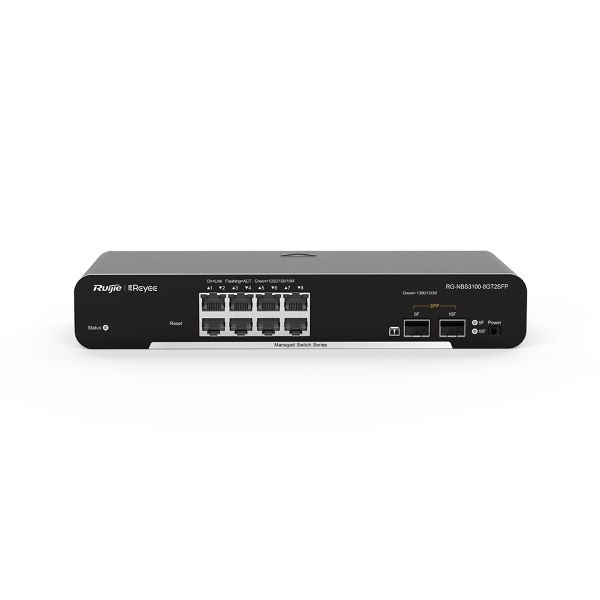 REYEE RG-NBS3100-8GT2SFP 10 PORT 8X PPORT GIGABIT + 2X SFP UPLINK L2 YÖNETILEBILIR SWITCH