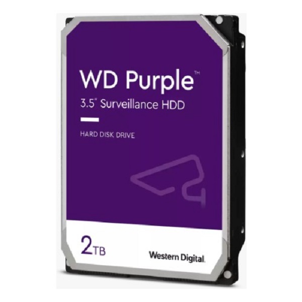 2TB WD 3.5 PURPLE SATA3 5400RPM 256MB 7/24 GÜVENLIK DISKI