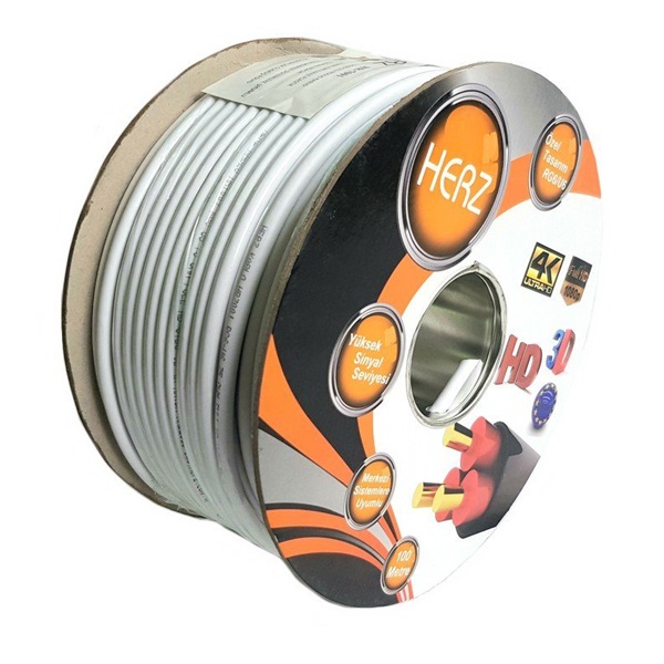 HERZ HR-7001 TRISHIELD ANTEN KABLOSU 80 TEL 100 METRE (Y)