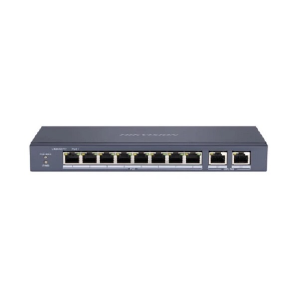 HIKVISION DS-3E0310P-E/M 10 PORT 8X 10/100MB POE + 2X GB UPLINK YÖNETILEMEZ SWITCH