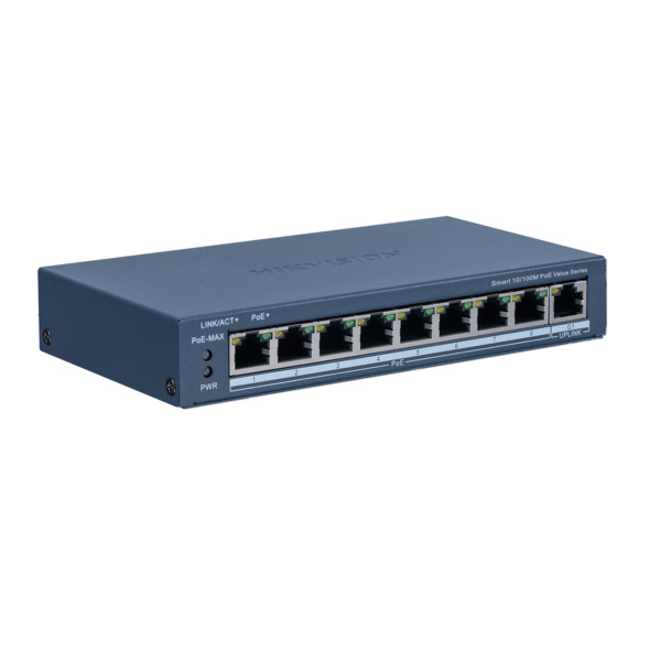 HIKVISION DS-3E1309P-EI/M 9 PORT 8X 10/100MB POE + 1X GB UPLINK YÖNETILEBILIR SWITCH