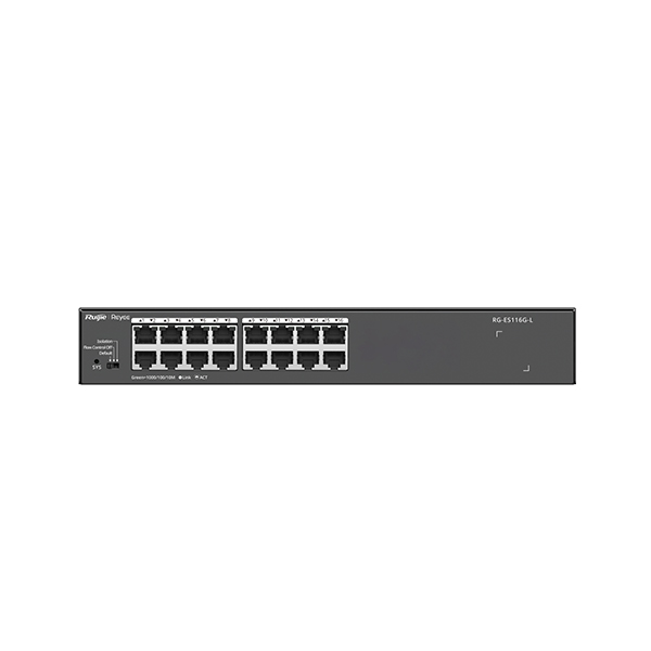 REYEE RG-ES116G-L 16 PORT 10/100/1000 GIGABIT YÖNETILEMEZ METAL SWITCH