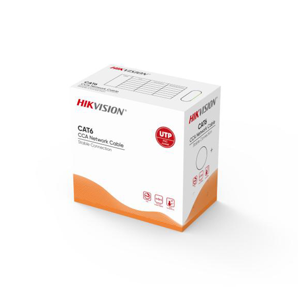 HIKVISION DS-1LN6UU/CCA CAT6 U/UTP CCA KABLO 305 METRE GRI