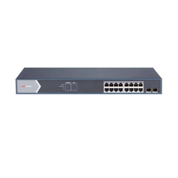 HIKVISION DS-3E1518P-SI 18 PORT 16X GB POE + 2X GB SFP UPLINK YÖNETILEBILIR RACKMOUNT SWITCH