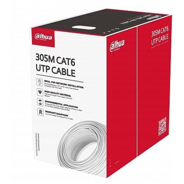 DAHUA PFM922I-6UN-C CAT6 KABLO CCA 305 MT IÇ MEKAN BEYAZ
