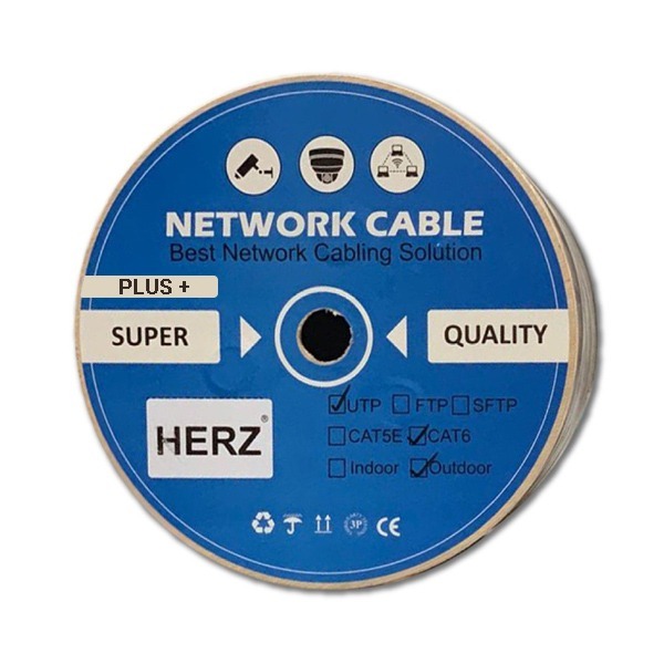 CAT6 PLUS INTERNET KABLOSU UTP OUTDOOR (DISMEKAN) -305 MT HERZ