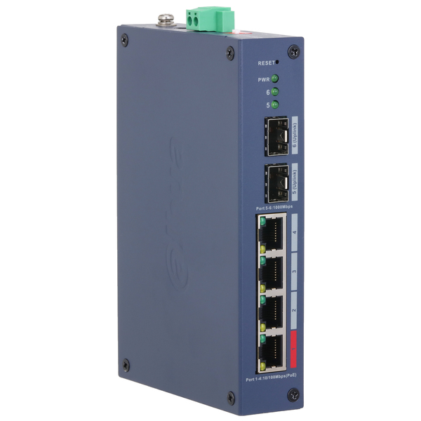 DAHUA CHS4206-4ET-90 6 PORT 4X FE POE++(90W) + 2X GB SFP YÖNETILEBILIR ENDÜSTRIYEL SWITCH
