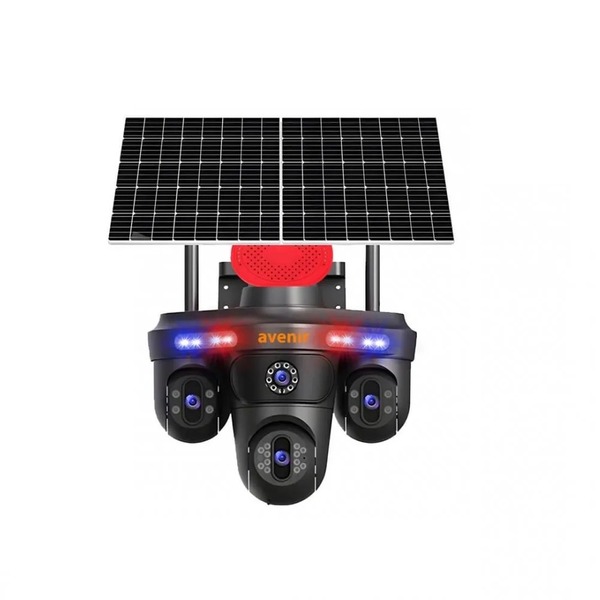 AVENIR AV-S439 ÜÇ LENSLI 6MP SOLAR PTZ DOME 4G KAMERA
